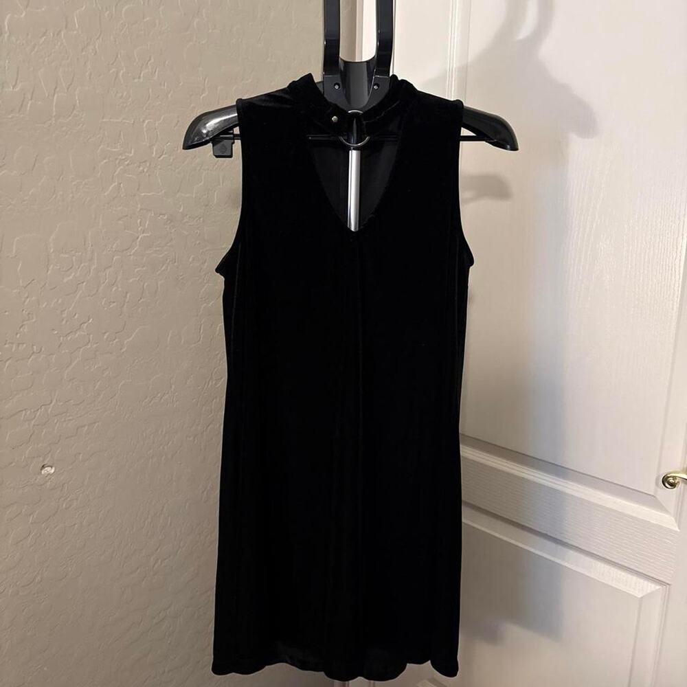 Black Velvet Mini Dress